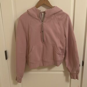 Lululemon Scuba Cropped Hoodie Half Zip